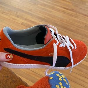 CLASSIC Harvest Puma LIGA SZ 10.5 🇺🇸/44 EUR Like New Orange & Black Suede
